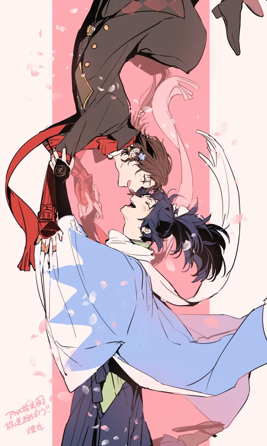 刀剑乱舞 冲田组cp手机壁纸精选