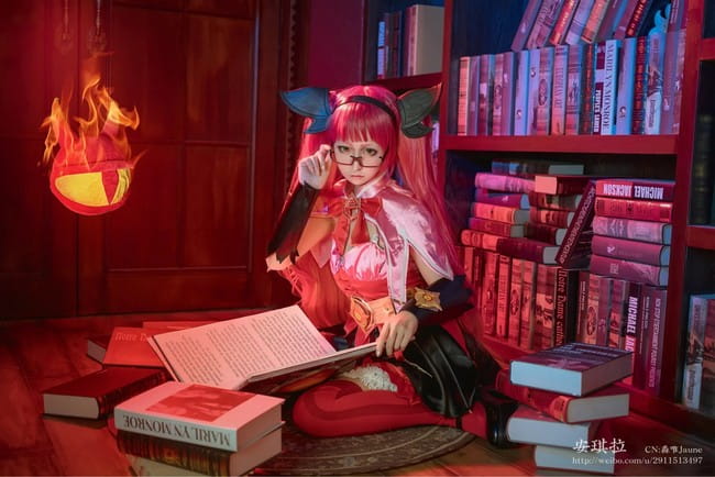 【授权】王者荣耀双马尾萝莉 暗夜萝莉安琪拉COS