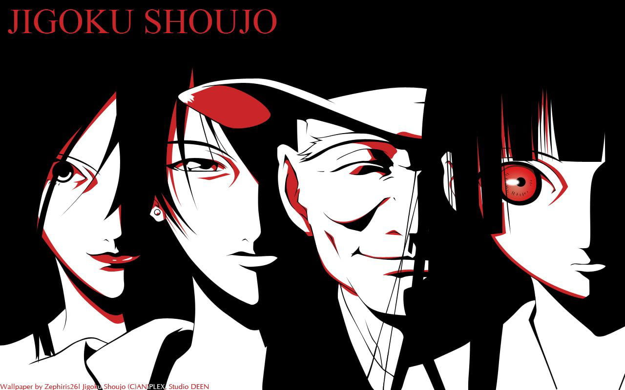 地狱少女阎魔爱 动漫少女电脑壁纸下载