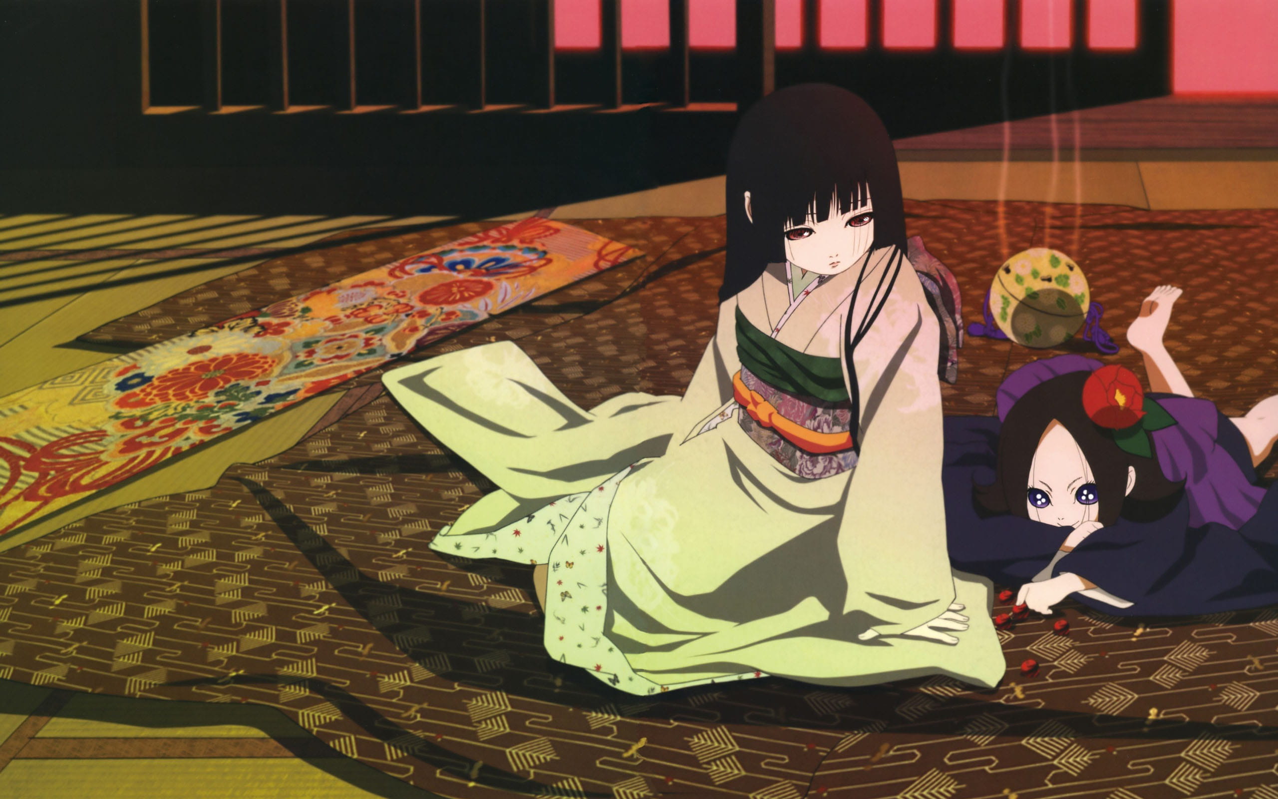 地狱少女阎魔爱 动漫少女电脑壁纸下载