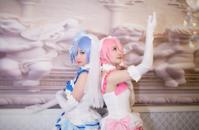 【授权】拉姆蕾姆花嫁COS 这一抹微笑由我来守护