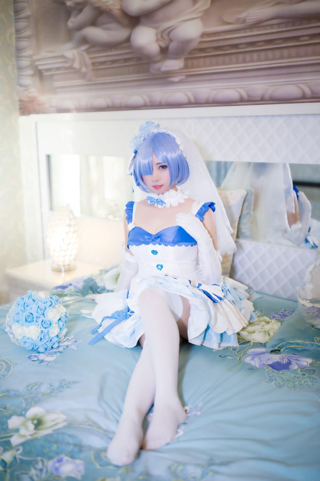 【授权】拉姆蕾姆花嫁COS 这一抹微笑由我来守护