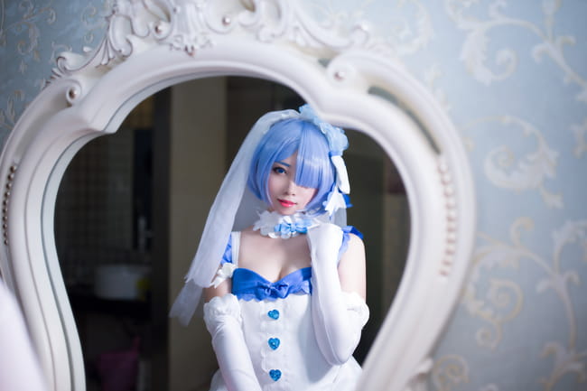 【授权】拉姆蕾姆花嫁COS 这一抹微笑由我来守护