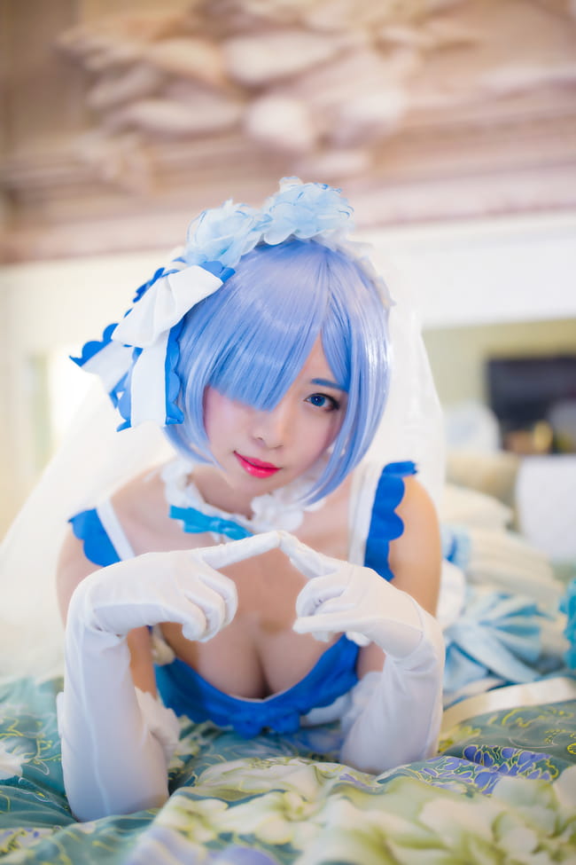 【授权】拉姆蕾姆花嫁COS 这一抹微笑由我来守护