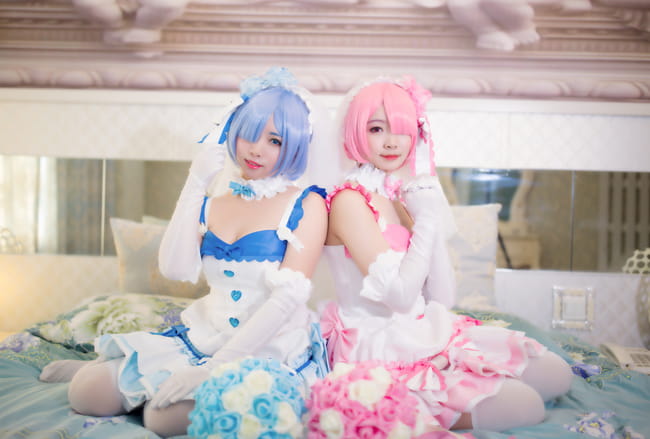 【授权】拉姆蕾姆花嫁COS 这一抹微笑由我来守护