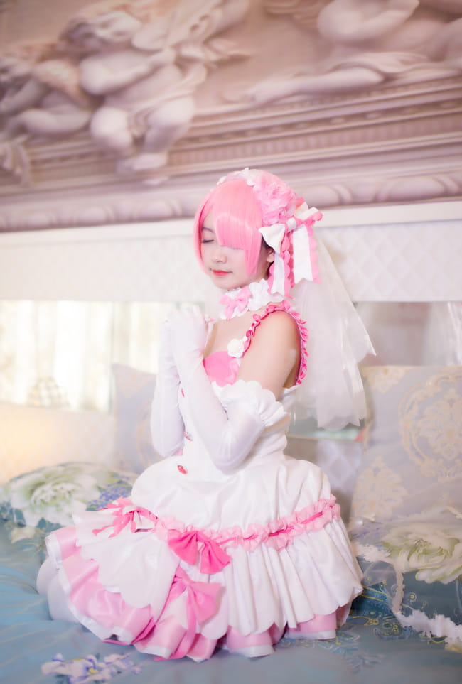 【授权】拉姆蕾姆花嫁COS 这一抹微笑由我来守护