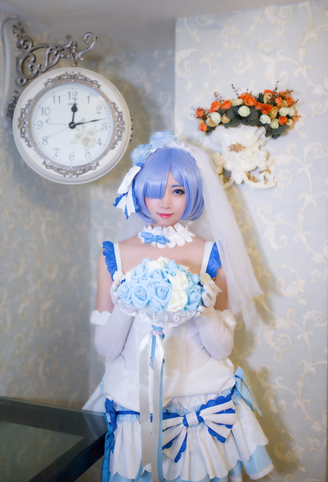 【授权】拉姆蕾姆花嫁COS 这一抹微笑由我来守护