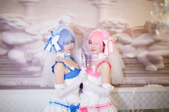 【授权】拉姆蕾姆花嫁COS 这一抹微笑由我来守护