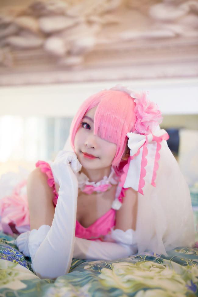 【授权】拉姆蕾姆花嫁COS 这一抹微笑由我来守护