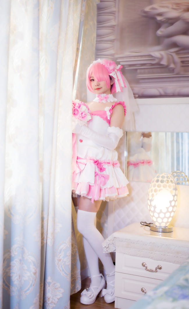 【授权】拉姆蕾姆花嫁COS 这一抹微笑由我来守护