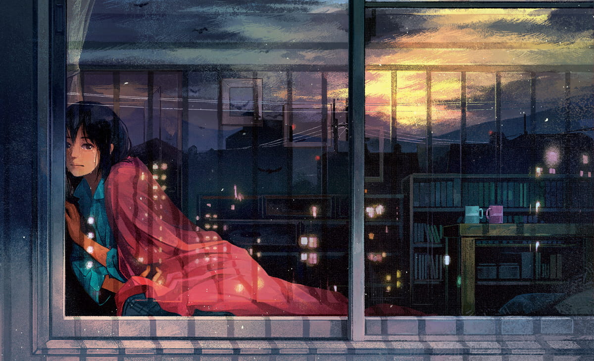 黄昏将至夜幕降临 唯美夜色电脑桌面壁纸