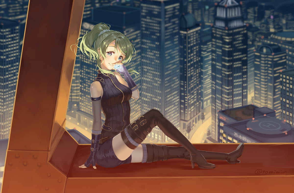 黄昏将至夜幕降临 唯美夜色电脑桌面壁纸