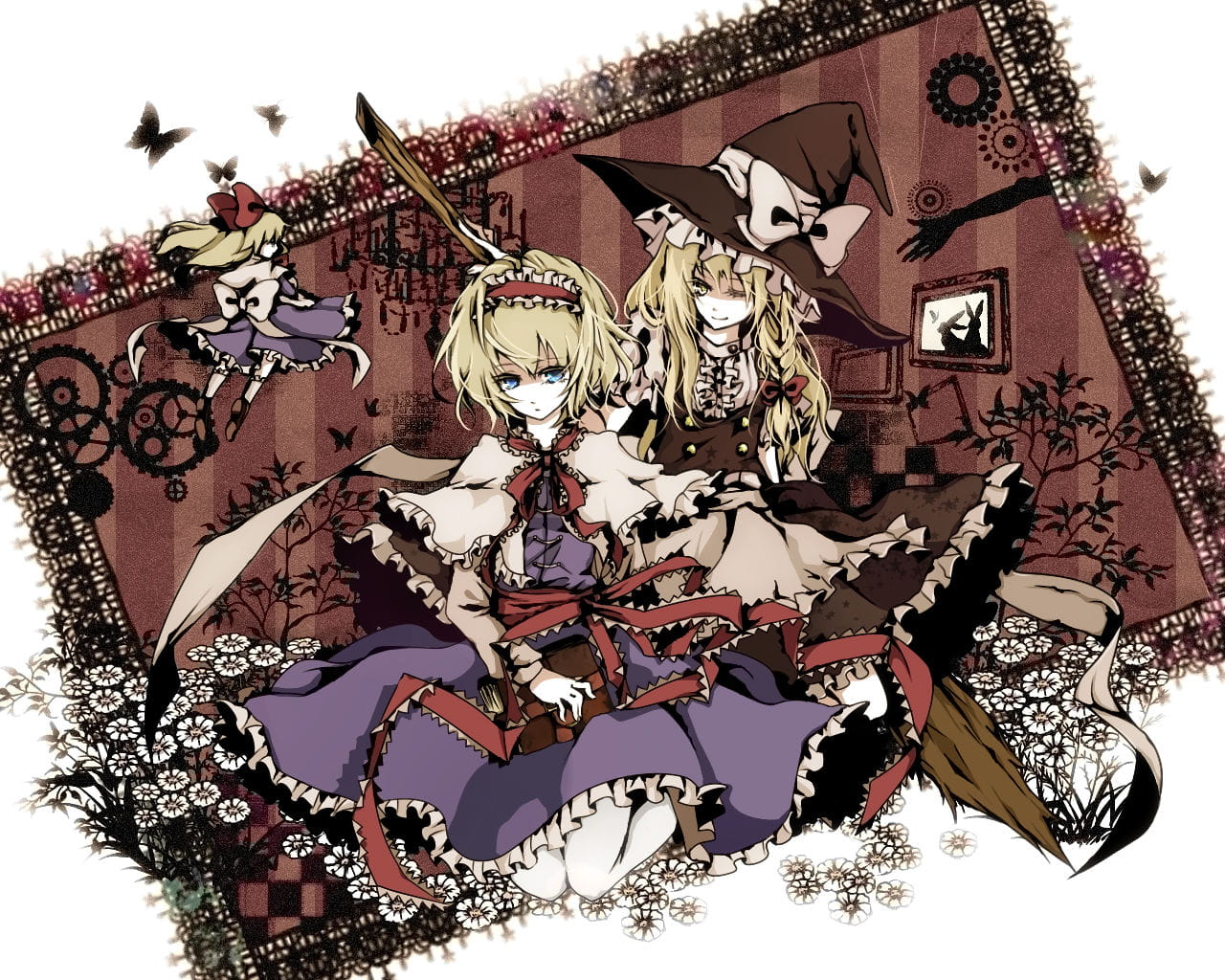 优雅的绽放，墨染樱花 东方壁纸下载(1)