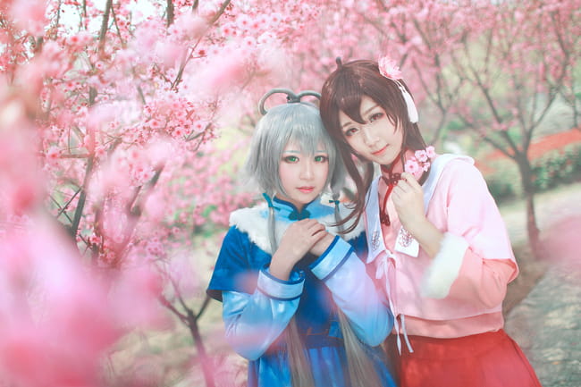 【授权】VOCALOID南北组 乐正绫&洛天依COS