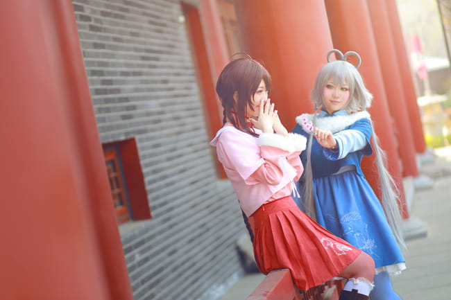 【授权】VOCALOID南北组 乐正绫&洛天依COS