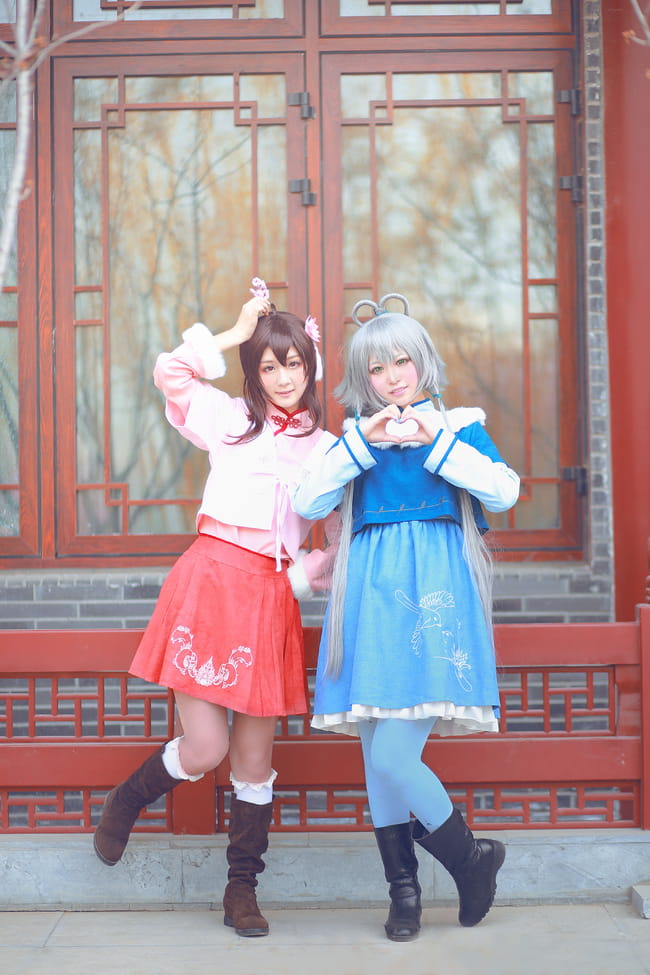 【授权】VOCALOID南北组 乐正绫&洛天依COS