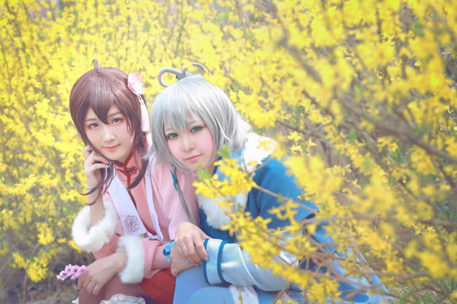 【授权】VOCALOID南北组 乐正绫&洛天依COS