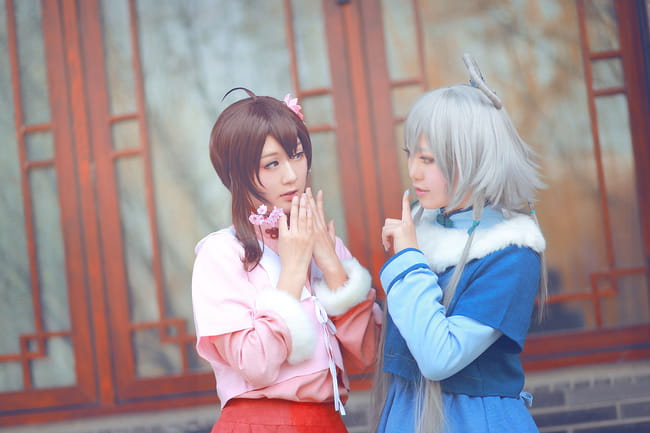 【授权】VOCALOID南北组 乐正绫&洛天依COS