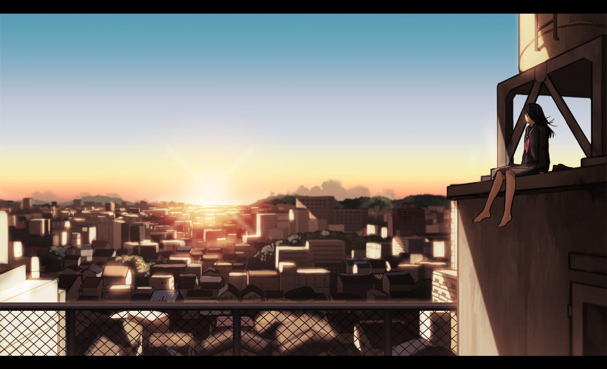 用心感受的美景 全景风景动漫壁纸(1)