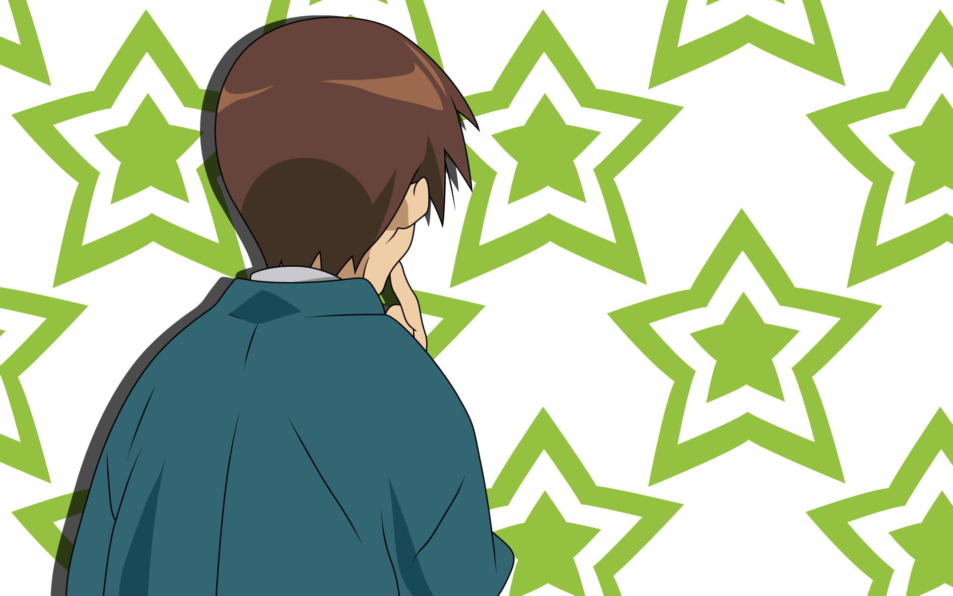 幸运星 星星背景动漫电脑壁纸下载(1)