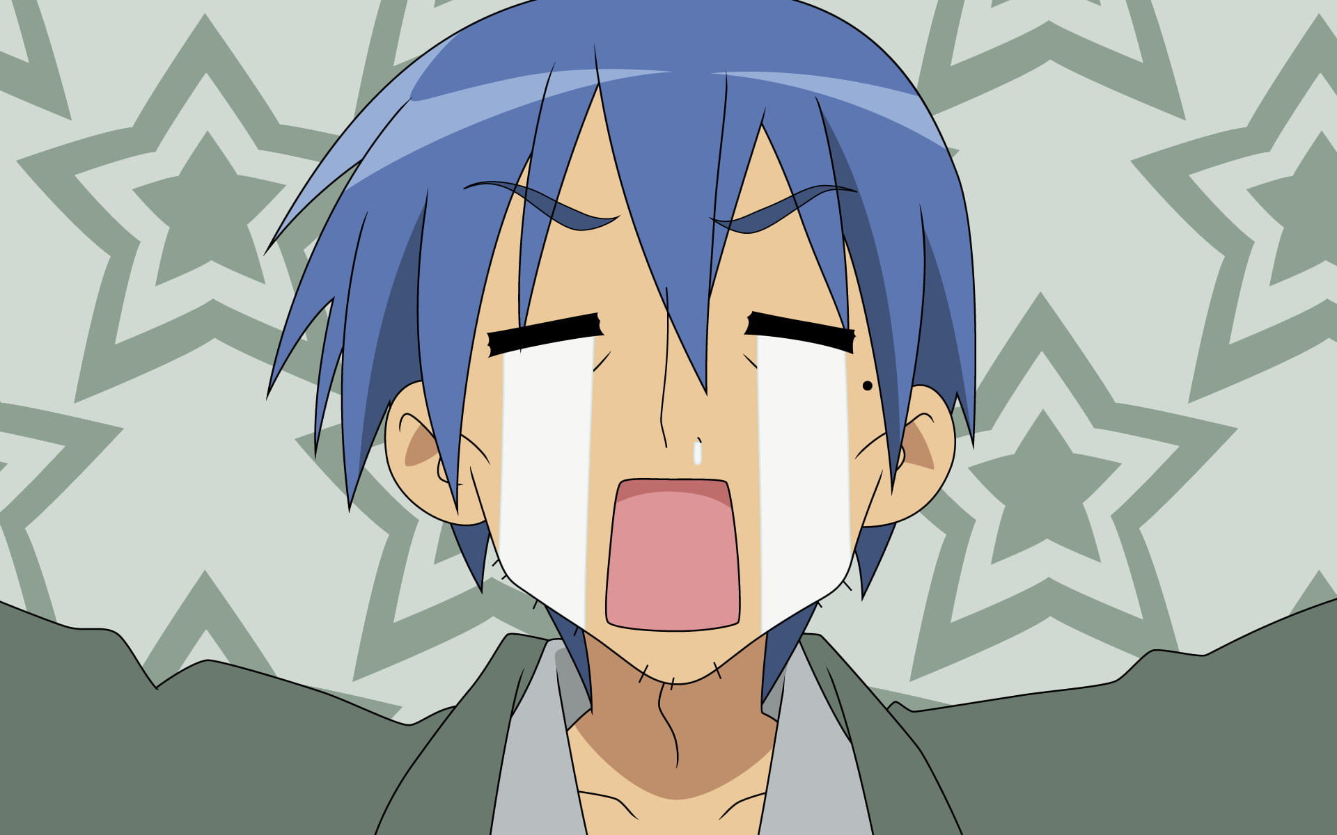 幸运星 星星背景动漫电脑壁纸下载(1)