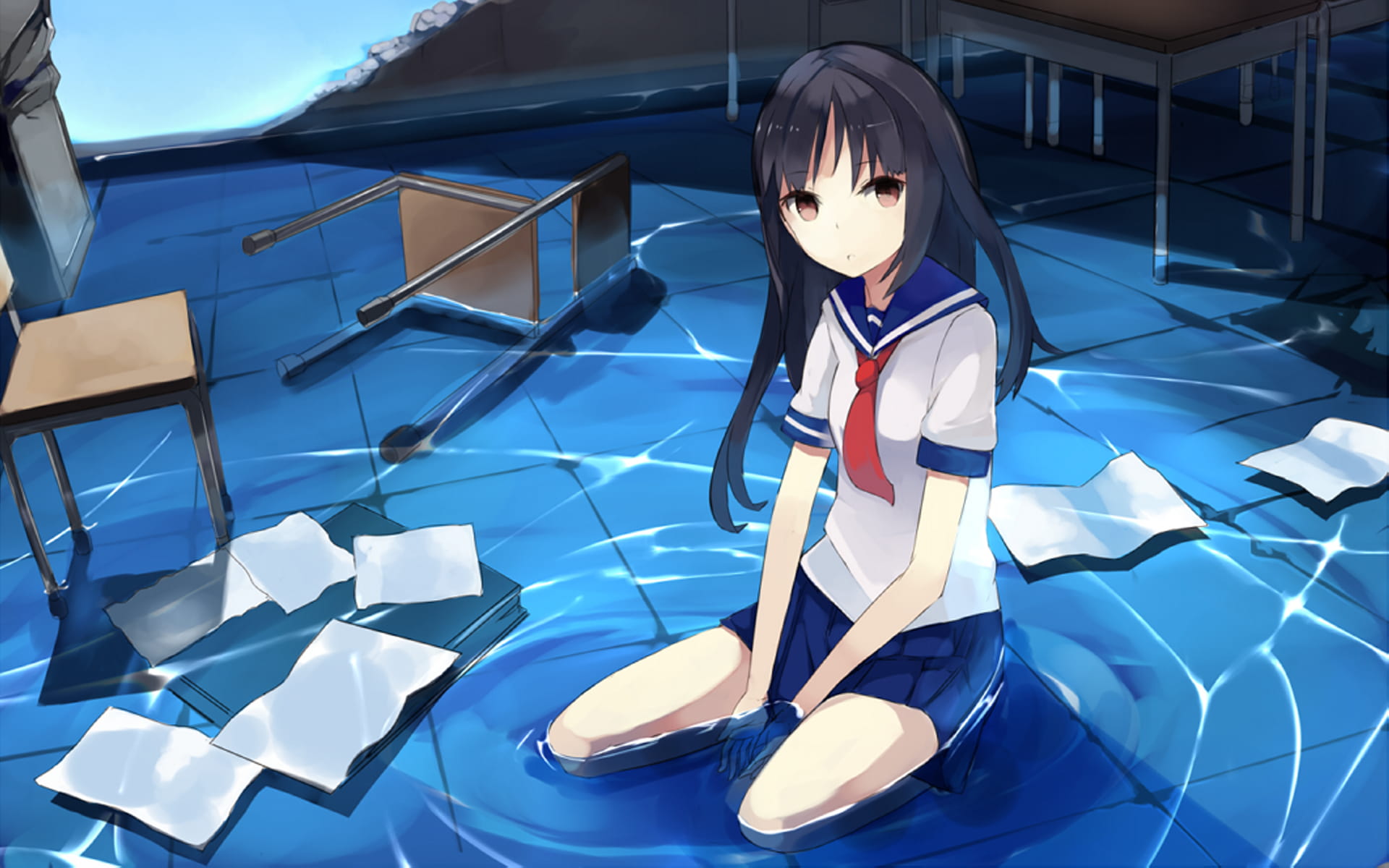 动漫性感美少女 高清电脑壁纸下载