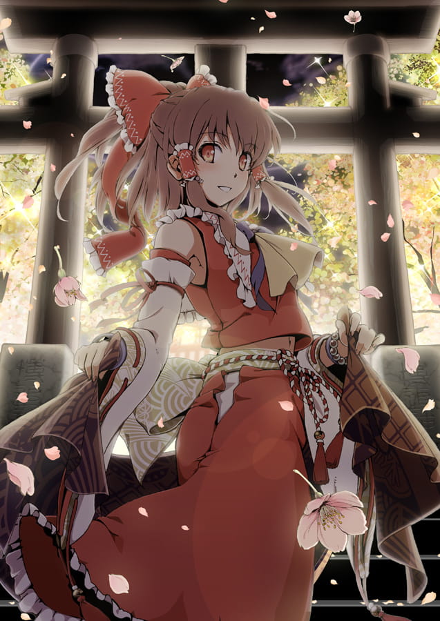 东方Project 永远の巫女博丽灵梦 动漫手机壁纸下载