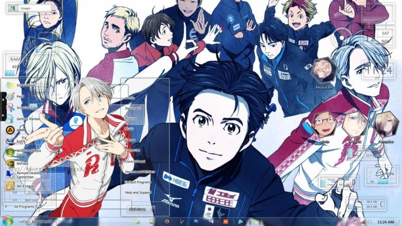 基番也发糖？冰上的尤里 win7主题