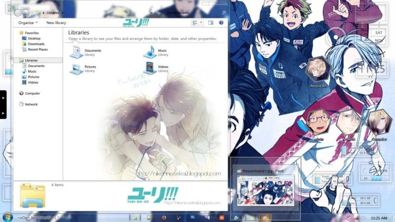 基番也发糖？冰上的尤里 win7主题