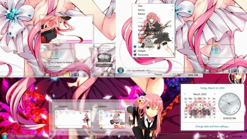 巡音ルカwin7电脑主题下载