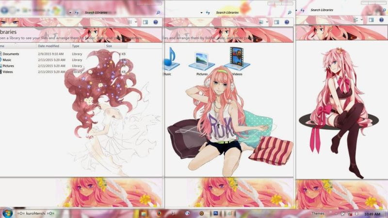 巡音ルカwin7电脑主题下载