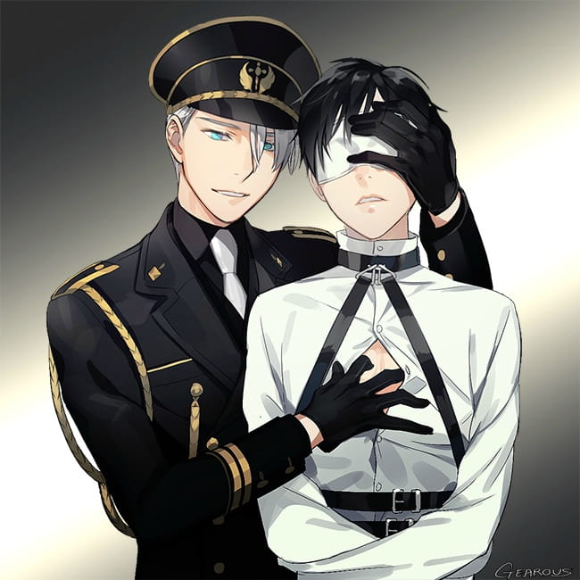 冰上的尤里CP 维克多和尤里 手机壁纸下载(1)