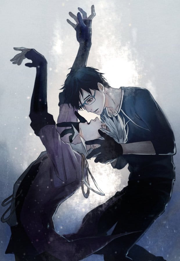 冰上的尤里CP 维克多和尤里 手机壁纸下载(1)