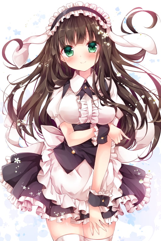 拜倒在围裙下 女仆装动漫手机壁纸下载(1)