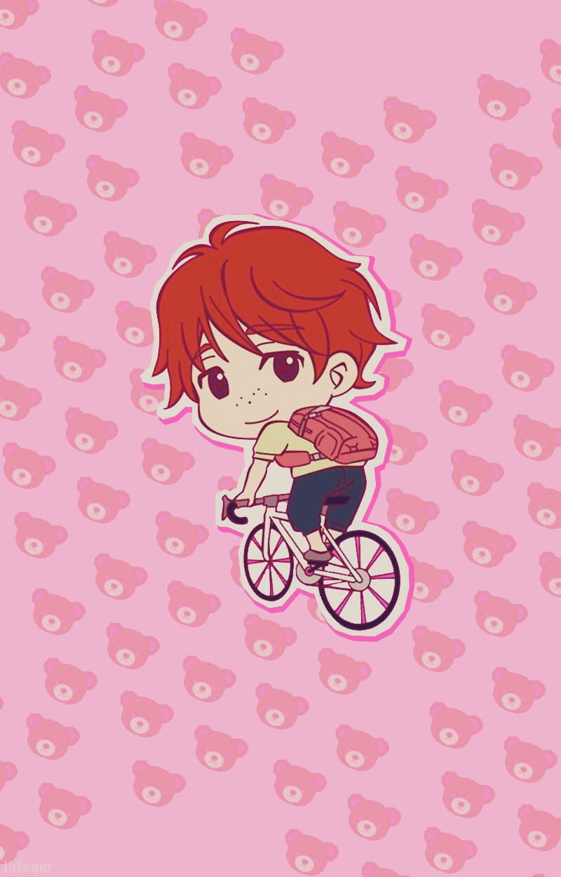 冰上的尤里 Q版手机壁纸