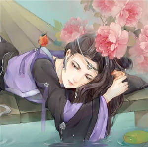 今欲觅此类，徒然捞月影 动漫古风头像