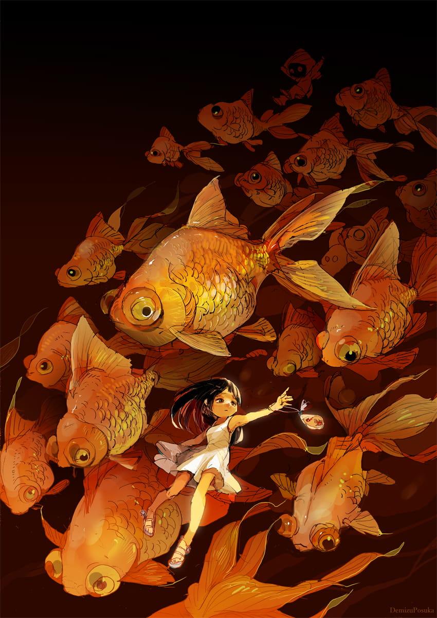 转发有好运哟~锦鲤动漫手机壁纸下载(1)