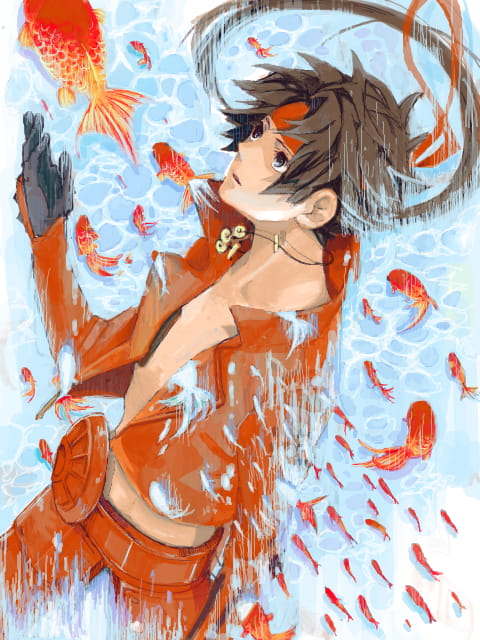 转发有好运哟~锦鲤动漫手机壁纸下载(1)