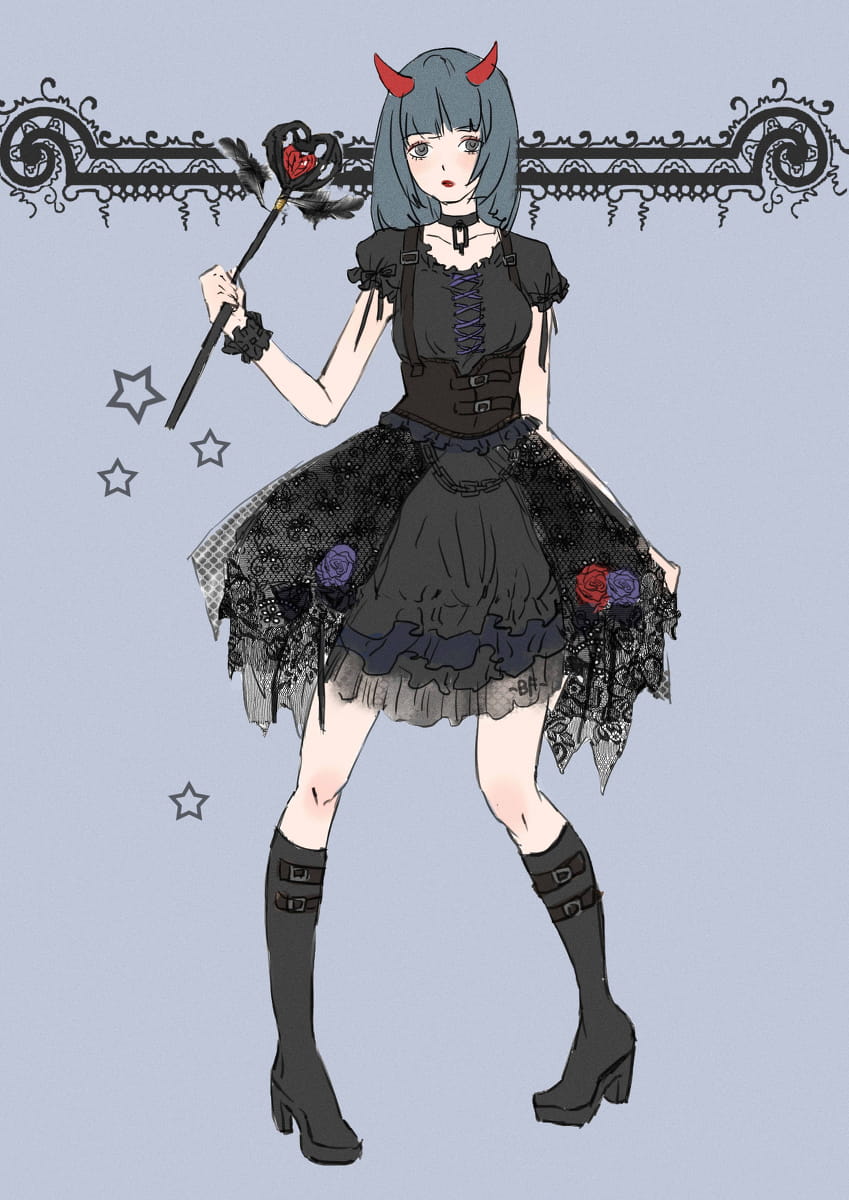 Lolita少女手机壁纸 P站lo娘美图(1)