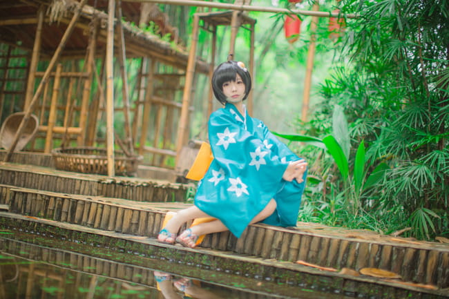 物语系列清纯少女 阿良良木月火COS