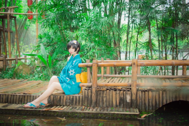 物语系列清纯少女 阿良良木月火COS