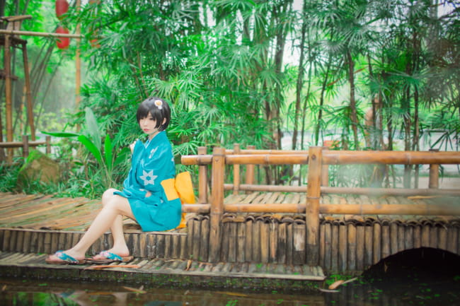 物语系列清纯少女 阿良良木月火COS