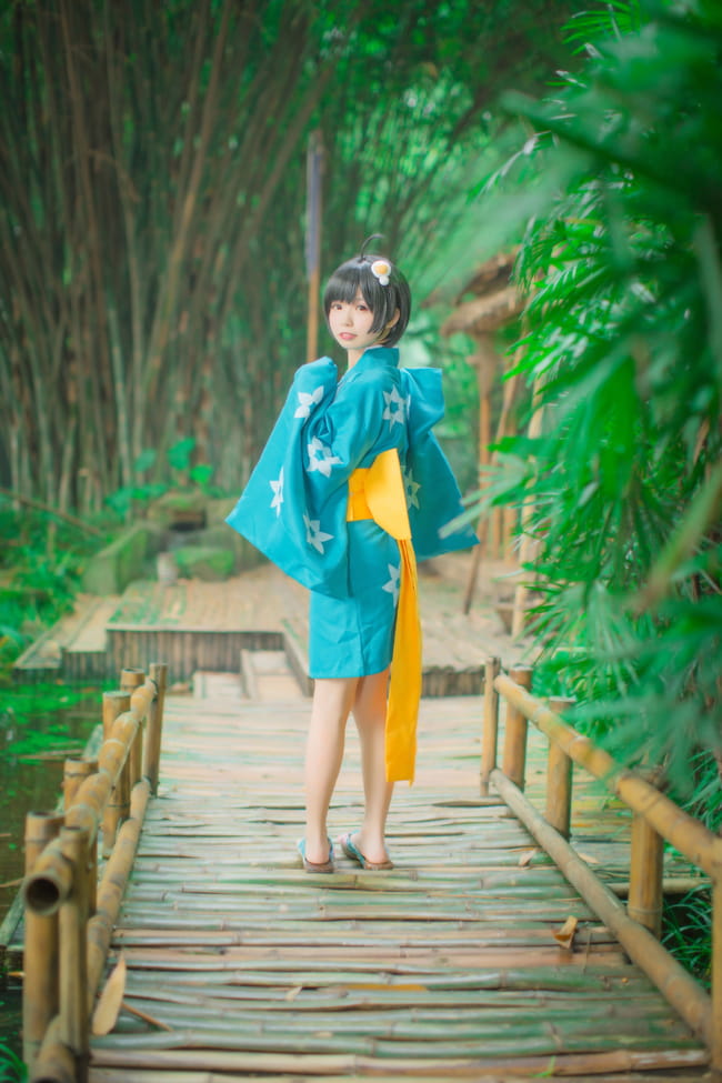 物语系列清纯少女 阿良良木月火COS