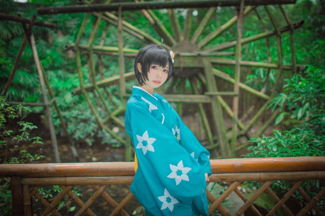 物语系列清纯少女 阿良良木月火COS