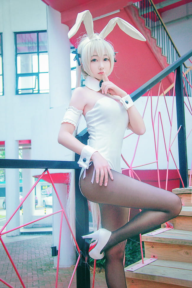 【授权】缘之空 童颜兔女郎 穹妹COS