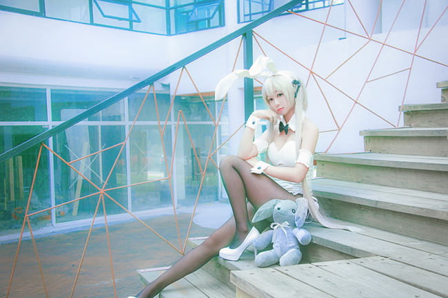 【授权】缘之空 童颜兔女郎 穹妹COS