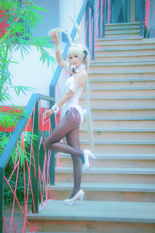 【授权】缘之空 童颜兔女郎 穹妹COS