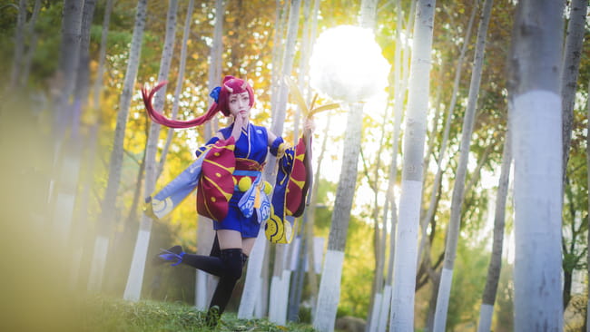 【授权】强势大奶回归 萤草觉醒COS