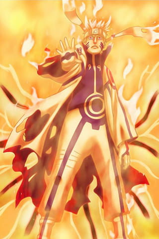 火影鸣人九尾结合体 壁纸下载