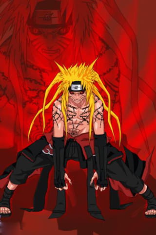 火影鸣人九尾结合体 壁纸下载